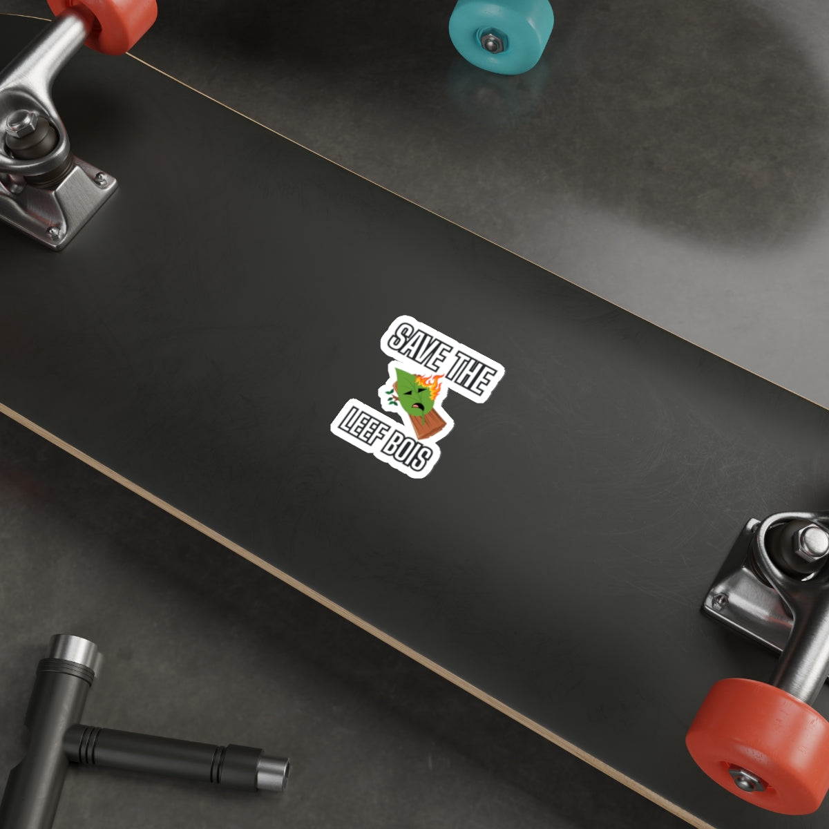 Die-Cut Sticker - Save the Leef Bois Design
