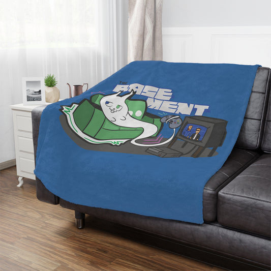 Minky Basement Blanket (Blue) - Soft and Fluffy