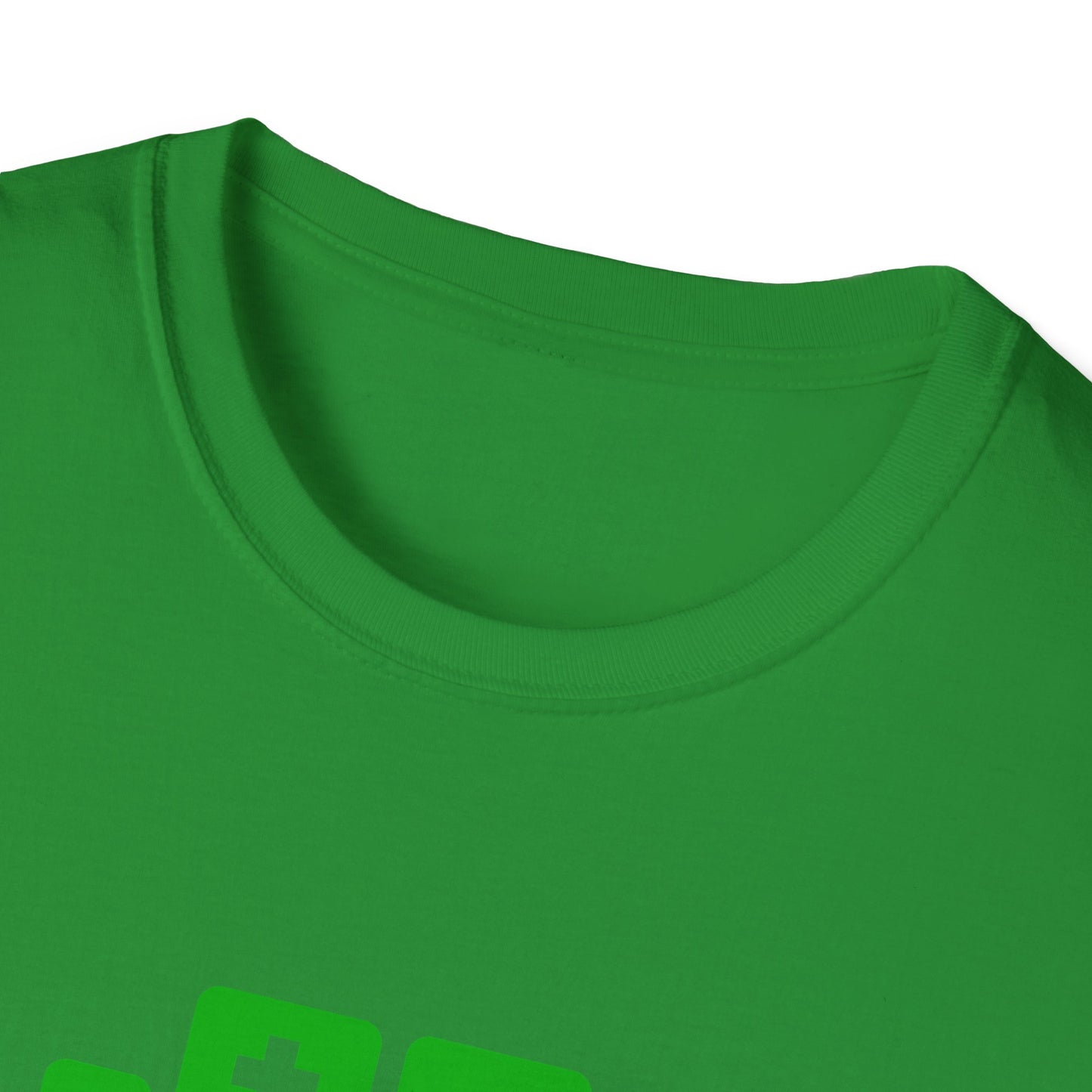 Basement Logo T-Shirt (green couch) (Unisex Adult)