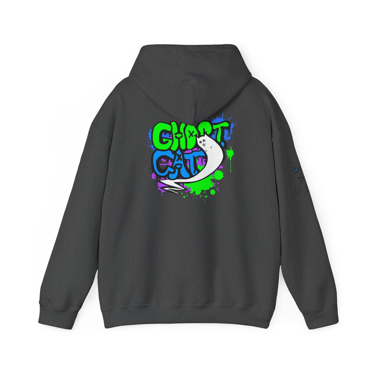 GhostCat Graffiti Adult Unisex Hoodie
