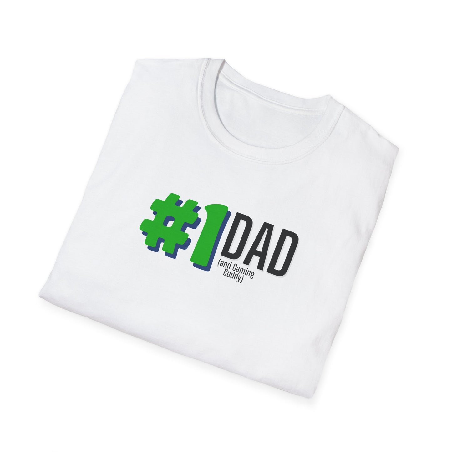 Gamer Dad T-Shirt #1 Dad and Gaming Buddy Father's Day Gift