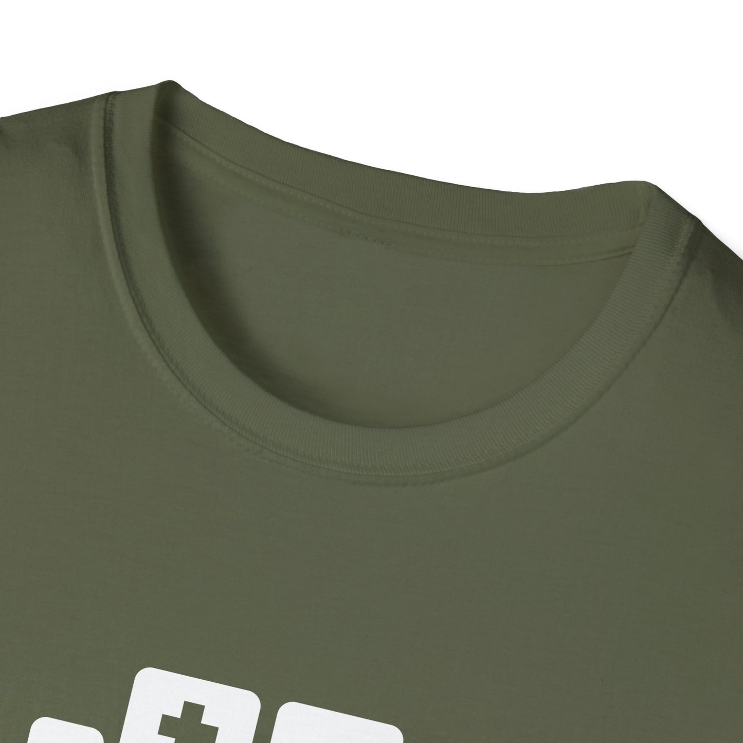 Basement Logo T-Shirt (white couch) (Unisex Adult)