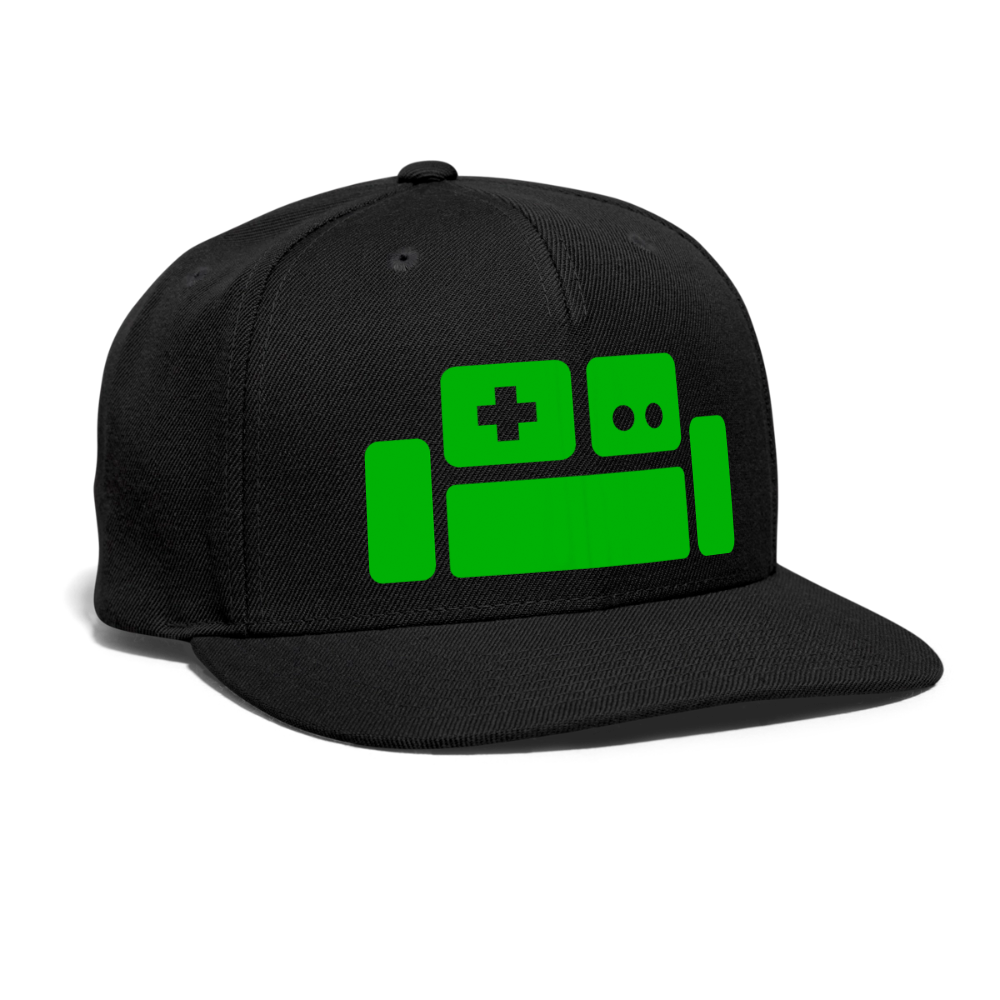 Basement Logo Snapback Cap - black