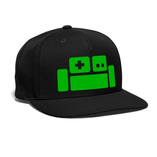 Basement Logo Snapback Cap - black