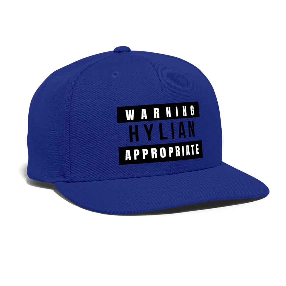 Hylian Appropriate Snapback Cap - royal blue