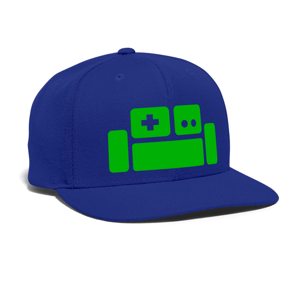Basement Logo Snapback Cap - royal blue