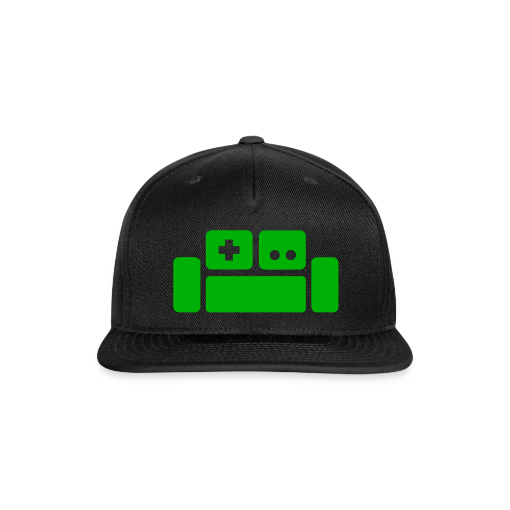 Basement Logo Snapback Cap - black