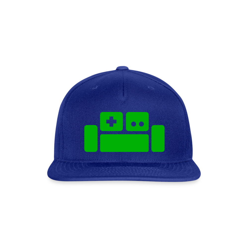 Basement Logo Snapback Cap - royal blue