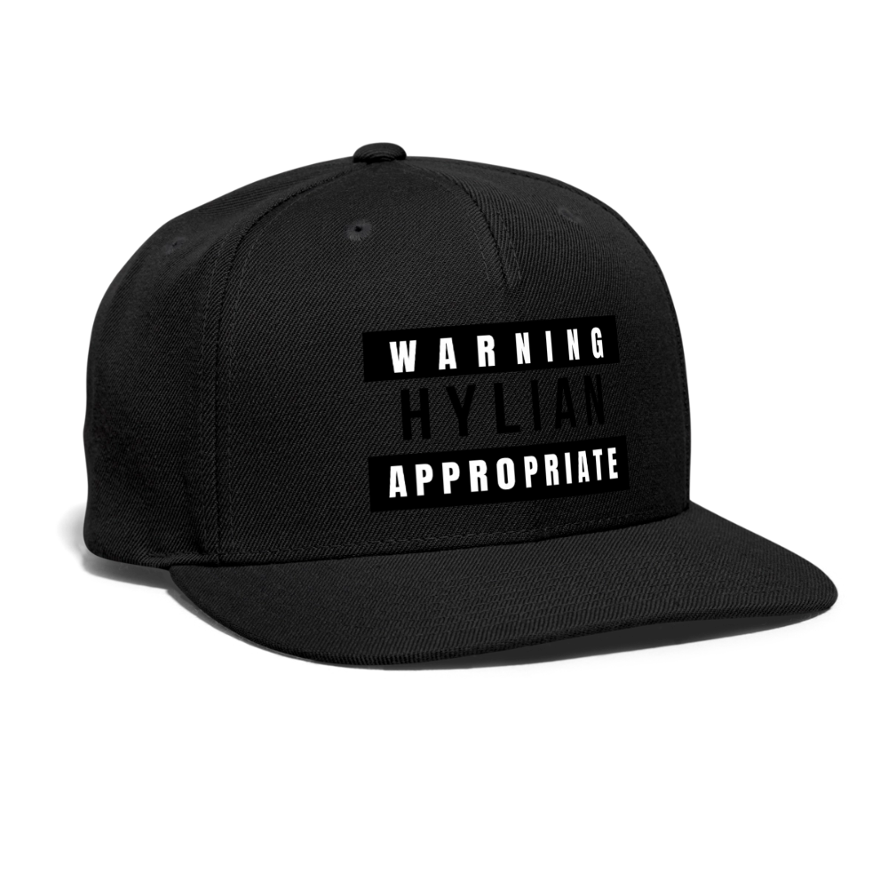 Hylian Appropriate Snapback Cap - black