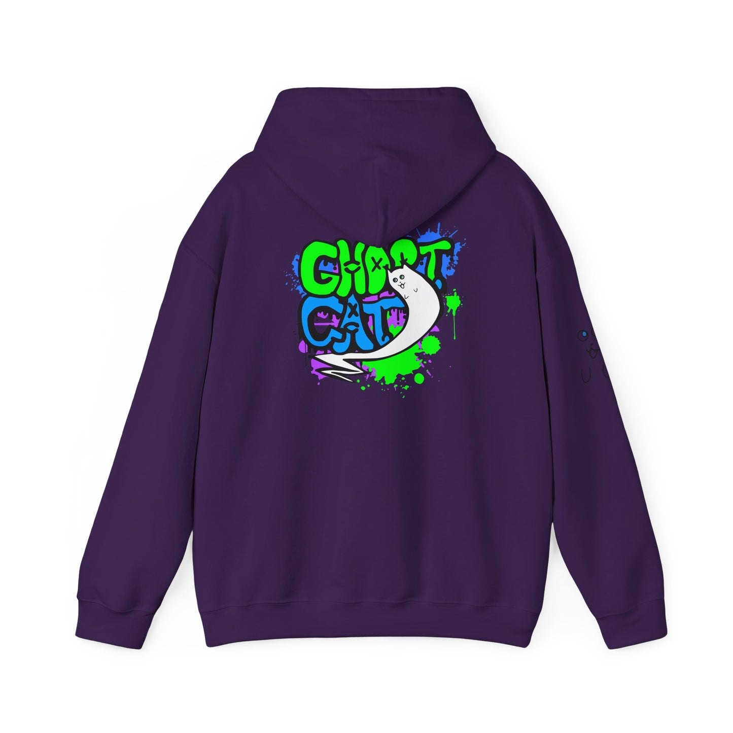 GhostCat Graffiti Adult Unisex Hoodie