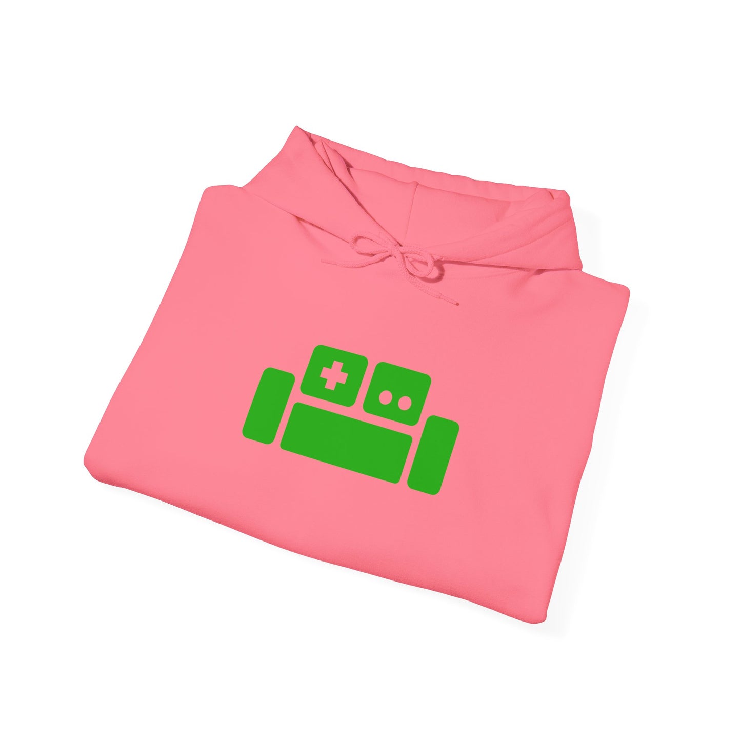 Basement Logo Adult Unisex Hoodie (green couch)
