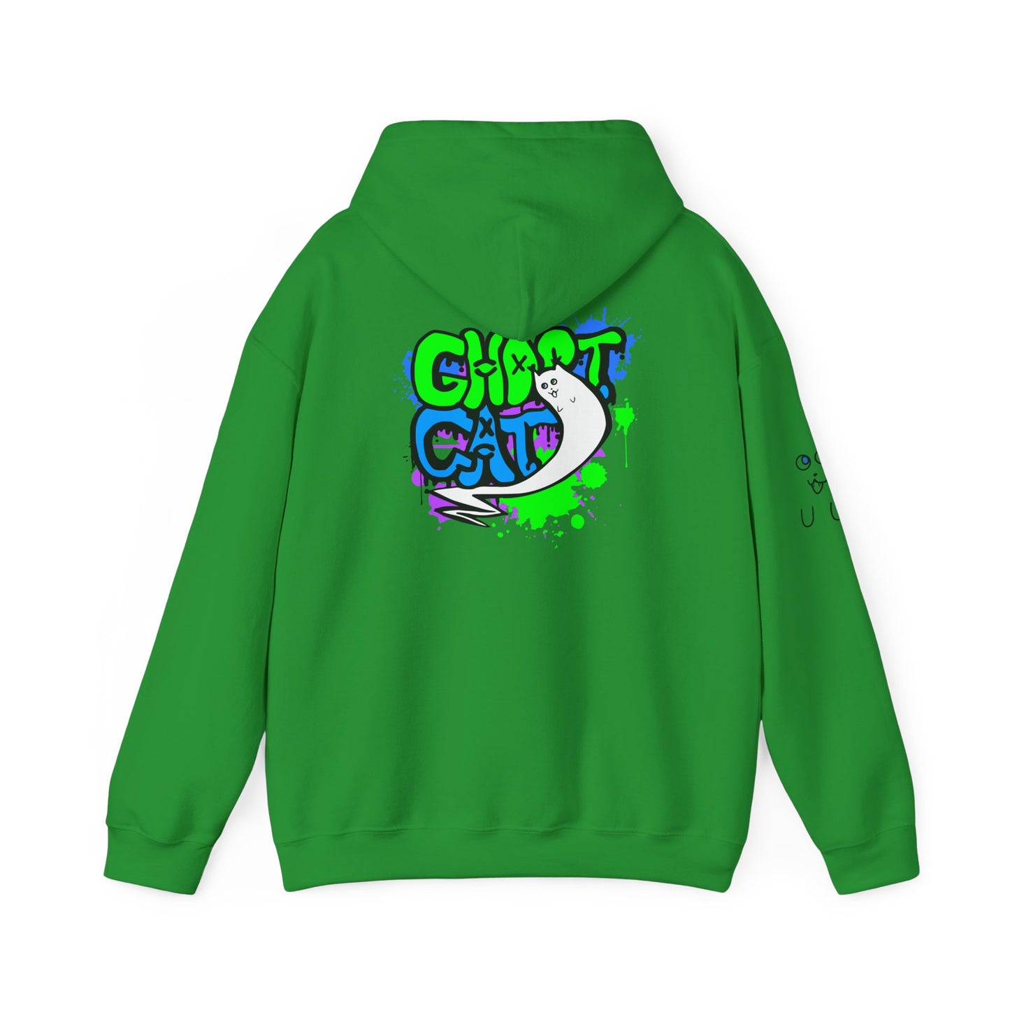GhostCat Graffiti Adult Unisex Hoodie