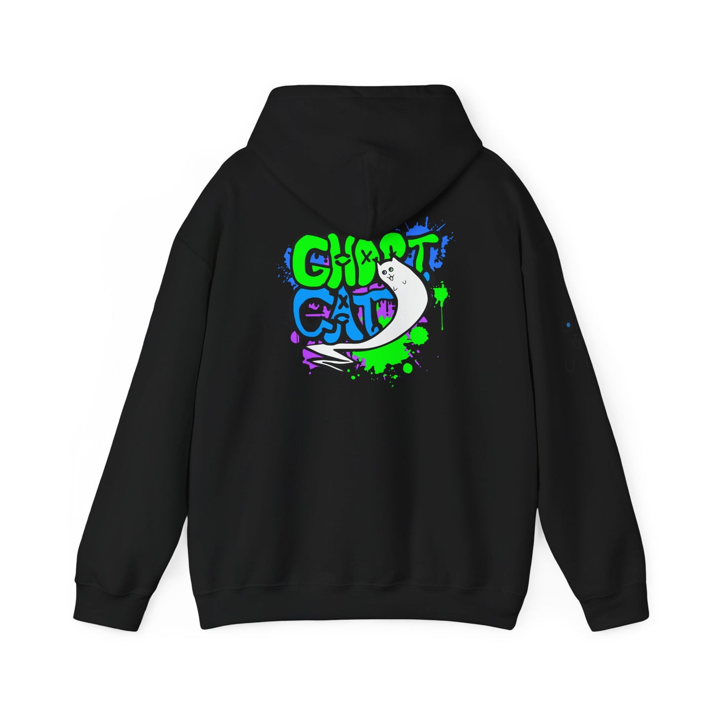 GhostCat Graffiti Adult Unisex Hoodie