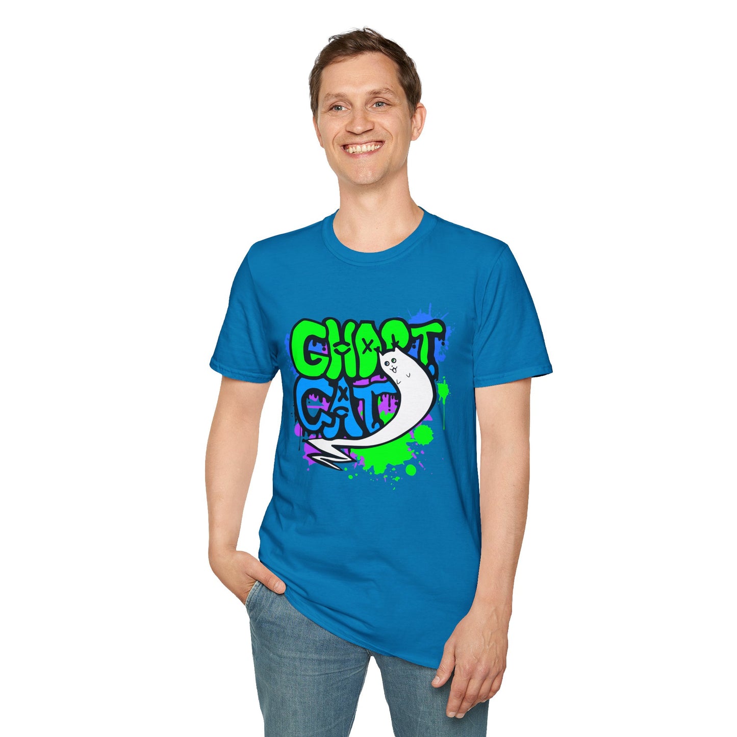 GhostCat Graffiti T-Shirt (Unisex Adult Sizes)