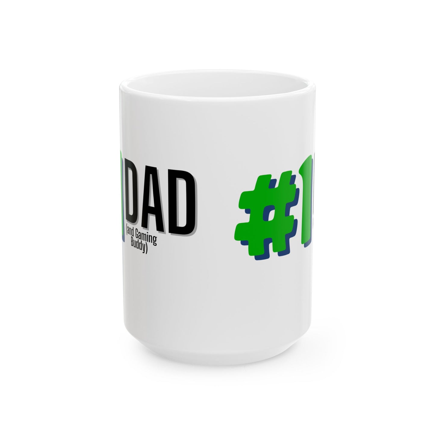#1 Dad (and Gaming Buddy) Ceramic Mug