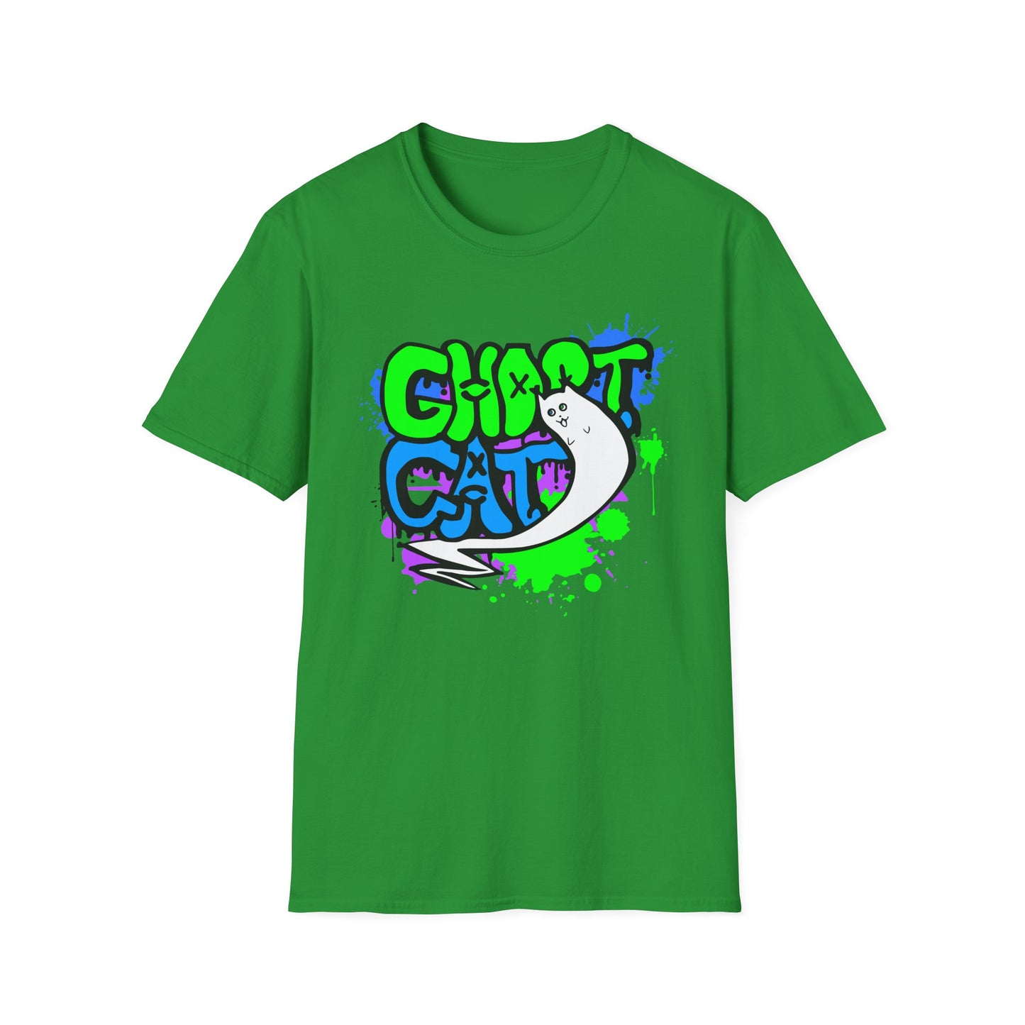 GhostCat Graffiti T-Shirt (Unisex Adult Sizes)