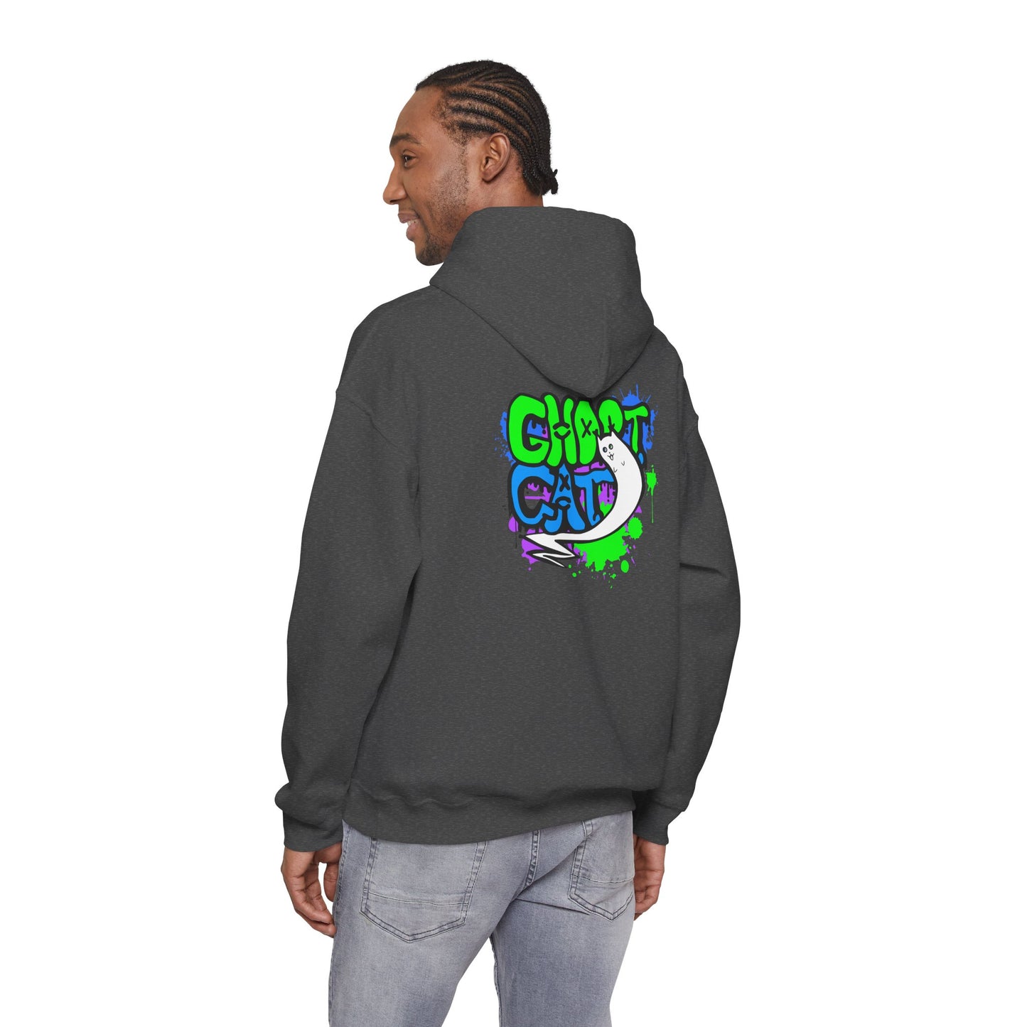 GhostCat Graffiti Adult Unisex Hoodie