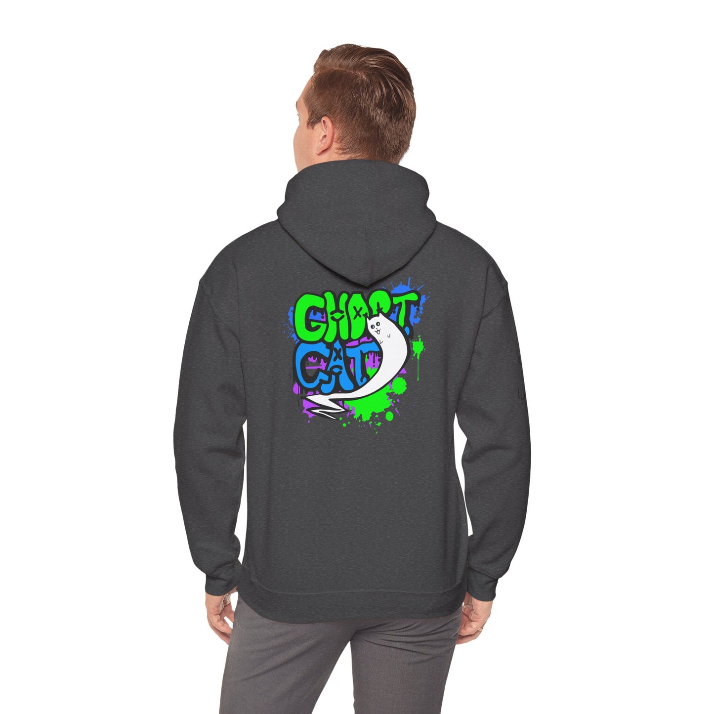 GhostCat Graffiti Adult Unisex Hoodie