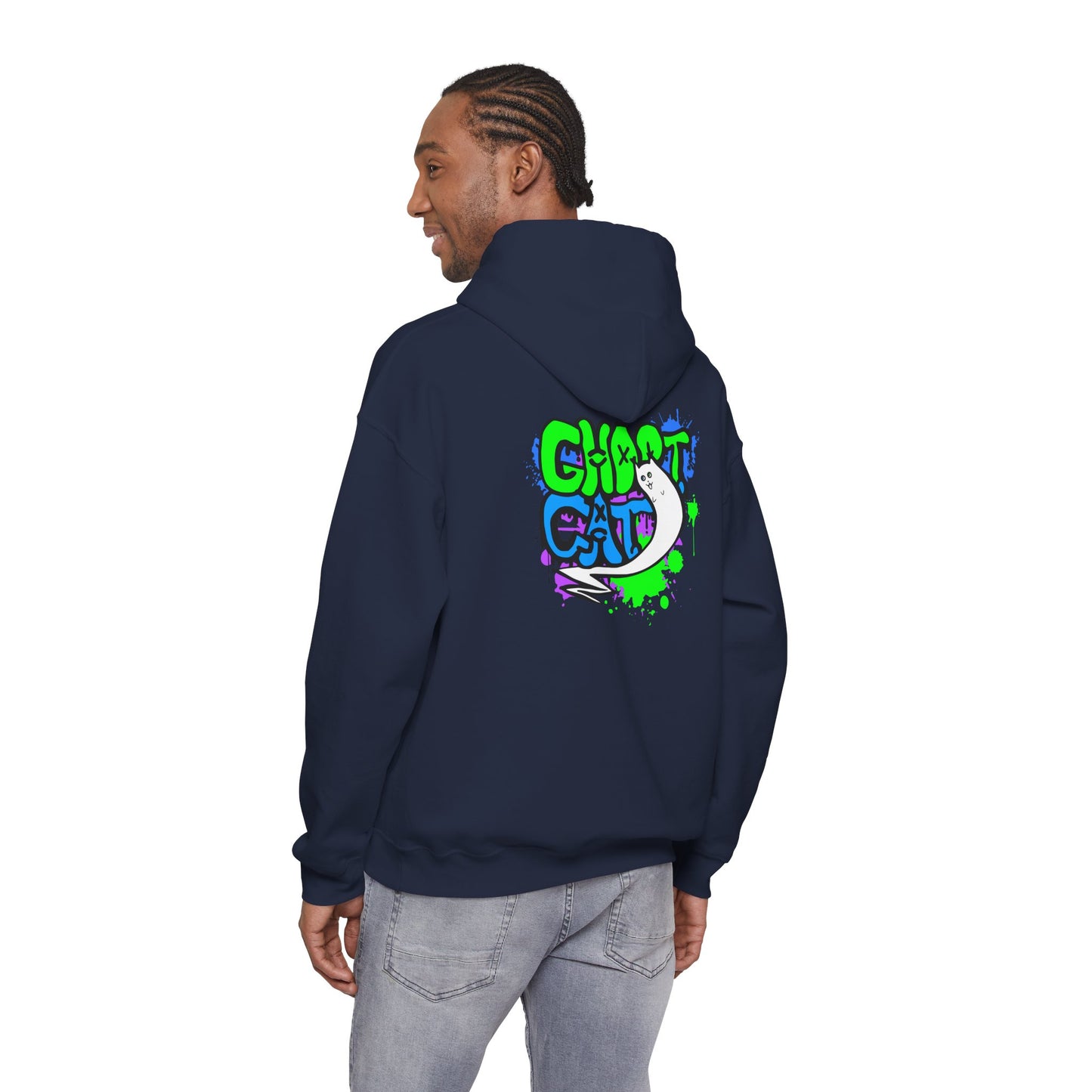 GhostCat Graffiti Adult Unisex Hoodie