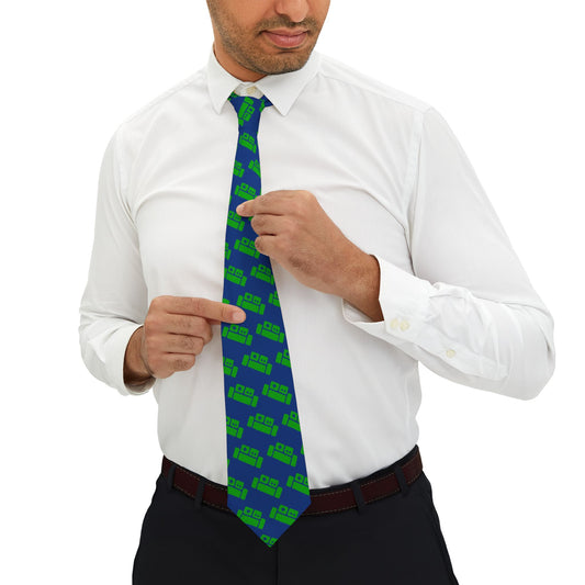 Necktie - The Basement Youtube Channel Logo Pattern Tie for Father's Day Gifts
