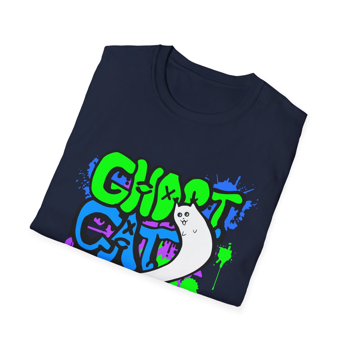 GhostCat Graffiti T-Shirt (Unisex Adult Sizes)