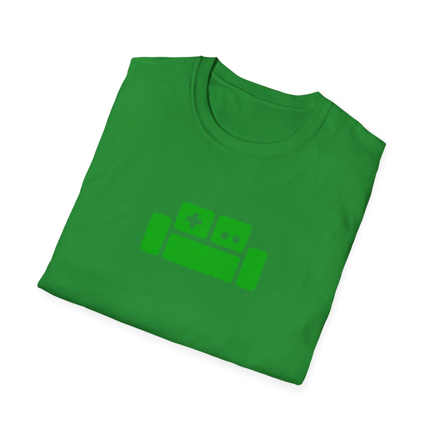 Basement Logo T-Shirt (green couch) (Unisex Adult)