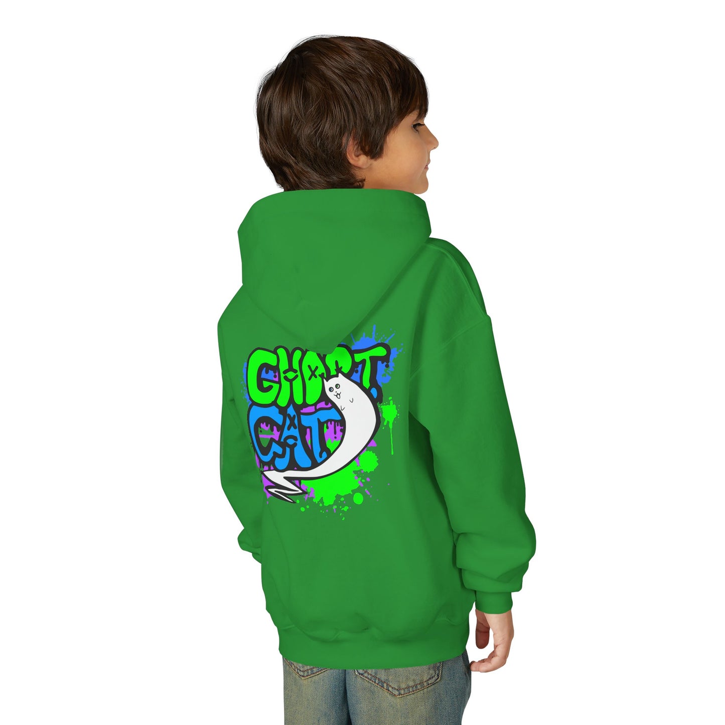 GhostCat Graffiti Kids Hoodie