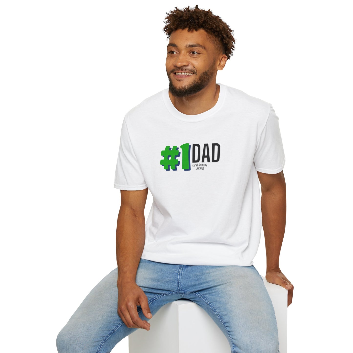Gamer Dad T-Shirt #1 Dad and Gaming Buddy Father's Day Gift