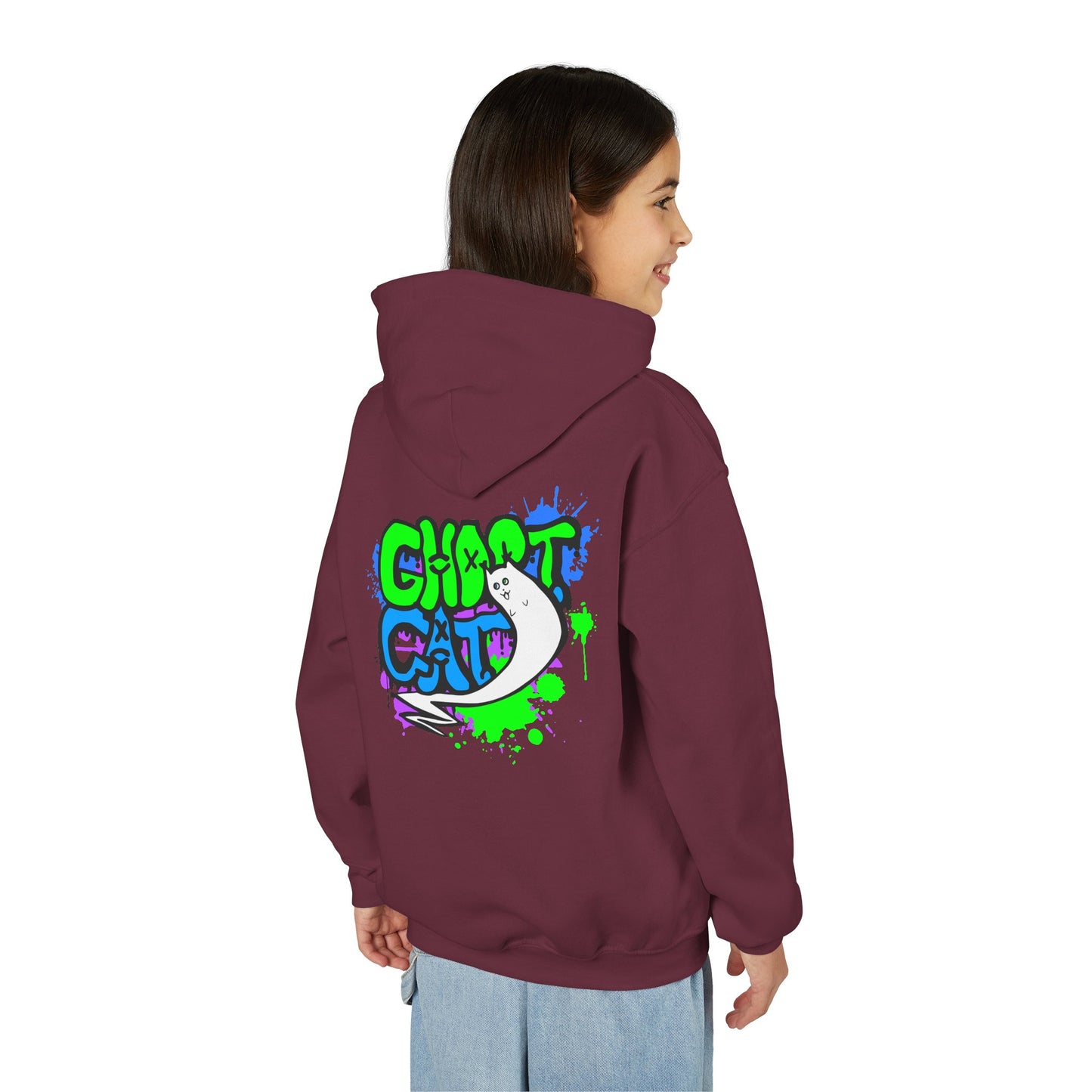 GhostCat Graffiti Kids Hoodie