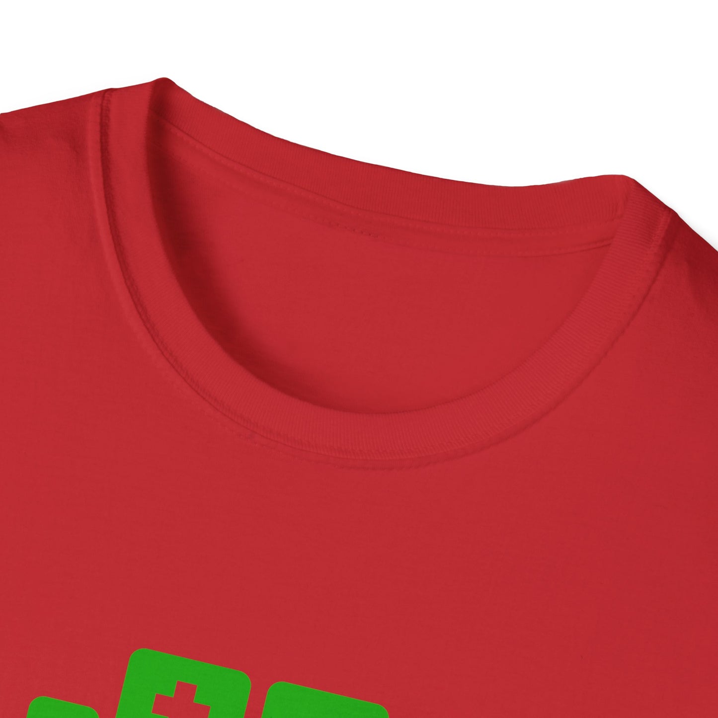Basement Logo T-Shirt (green couch) (Unisex Adult)