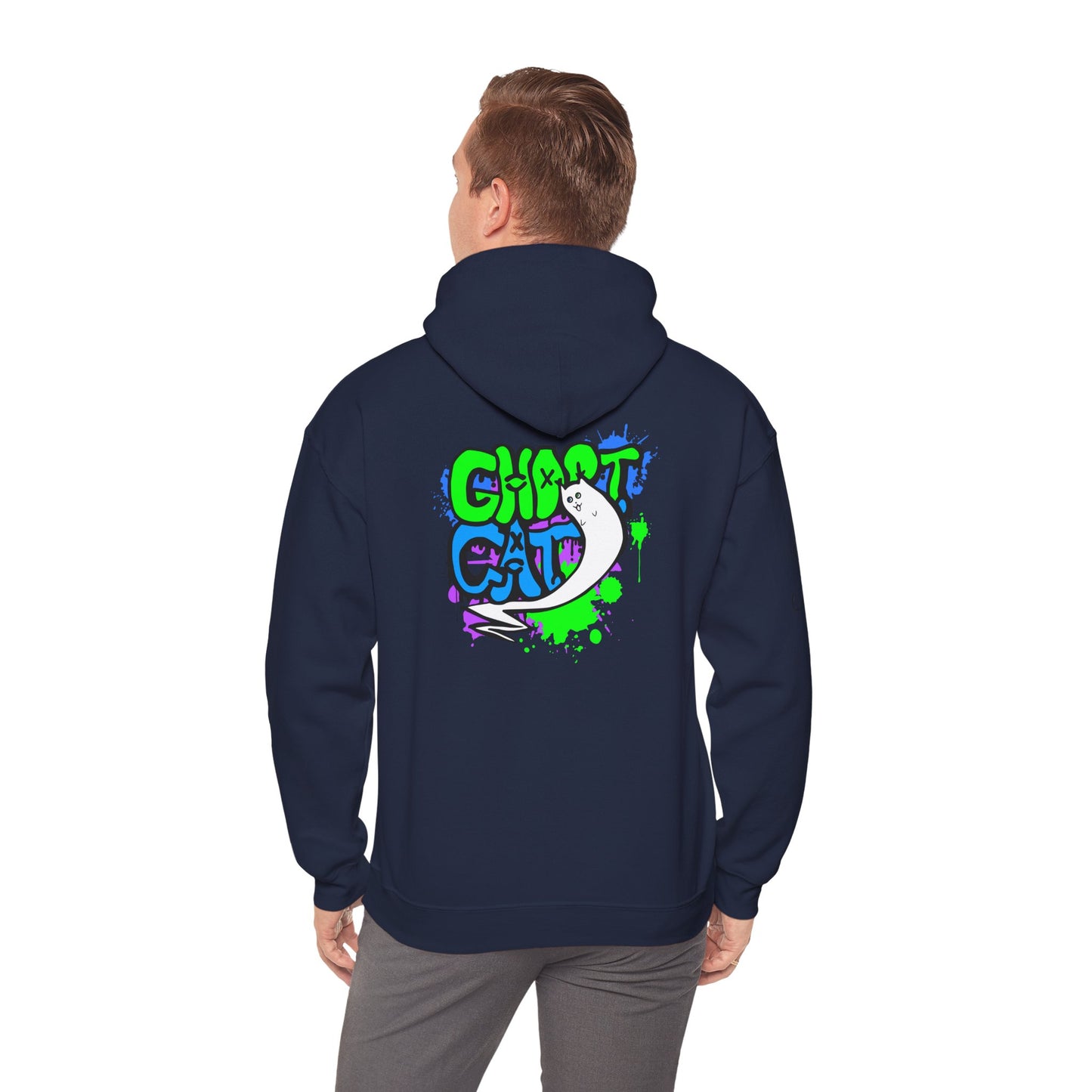 GhostCat Graffiti Adult Unisex Hoodie