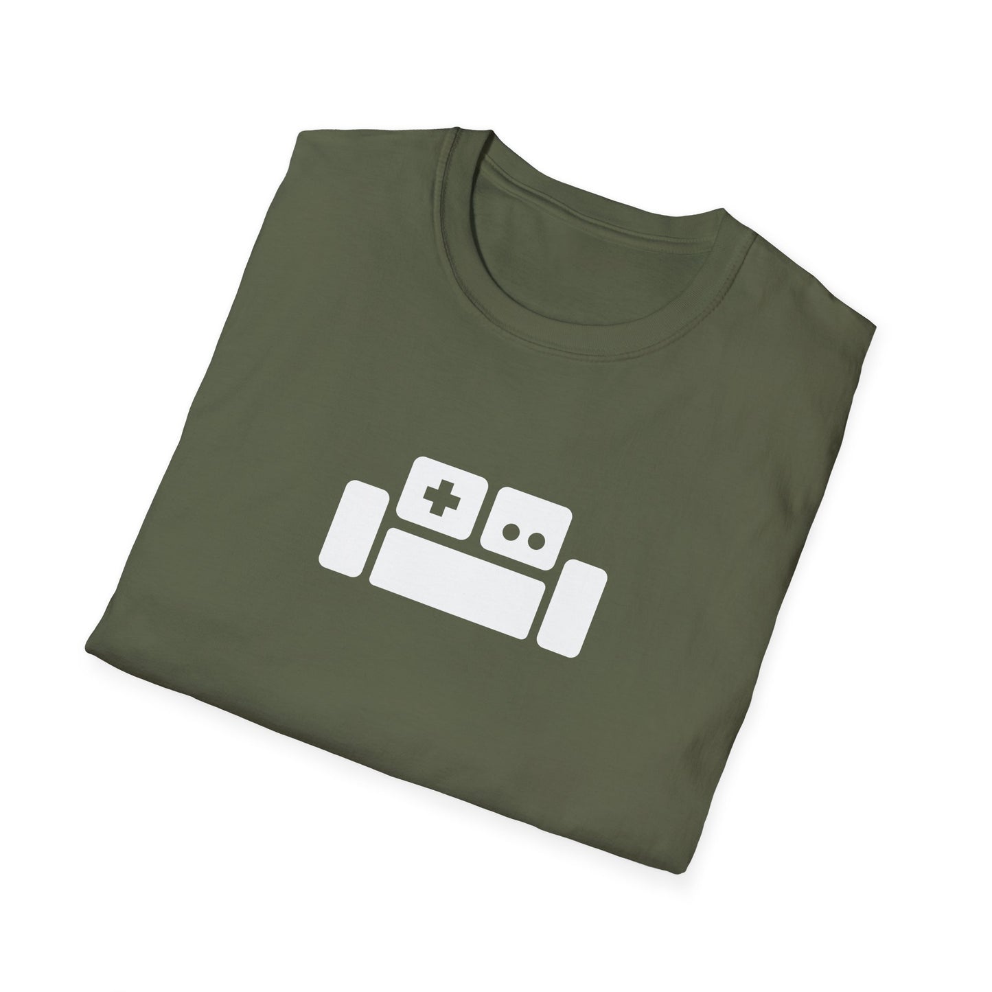 Basement Logo T-Shirt (white couch) (Unisex Adult)