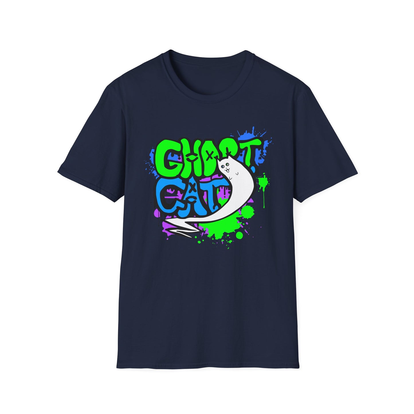 GhostCat Graffiti T-Shirt (Unisex Adult Sizes)