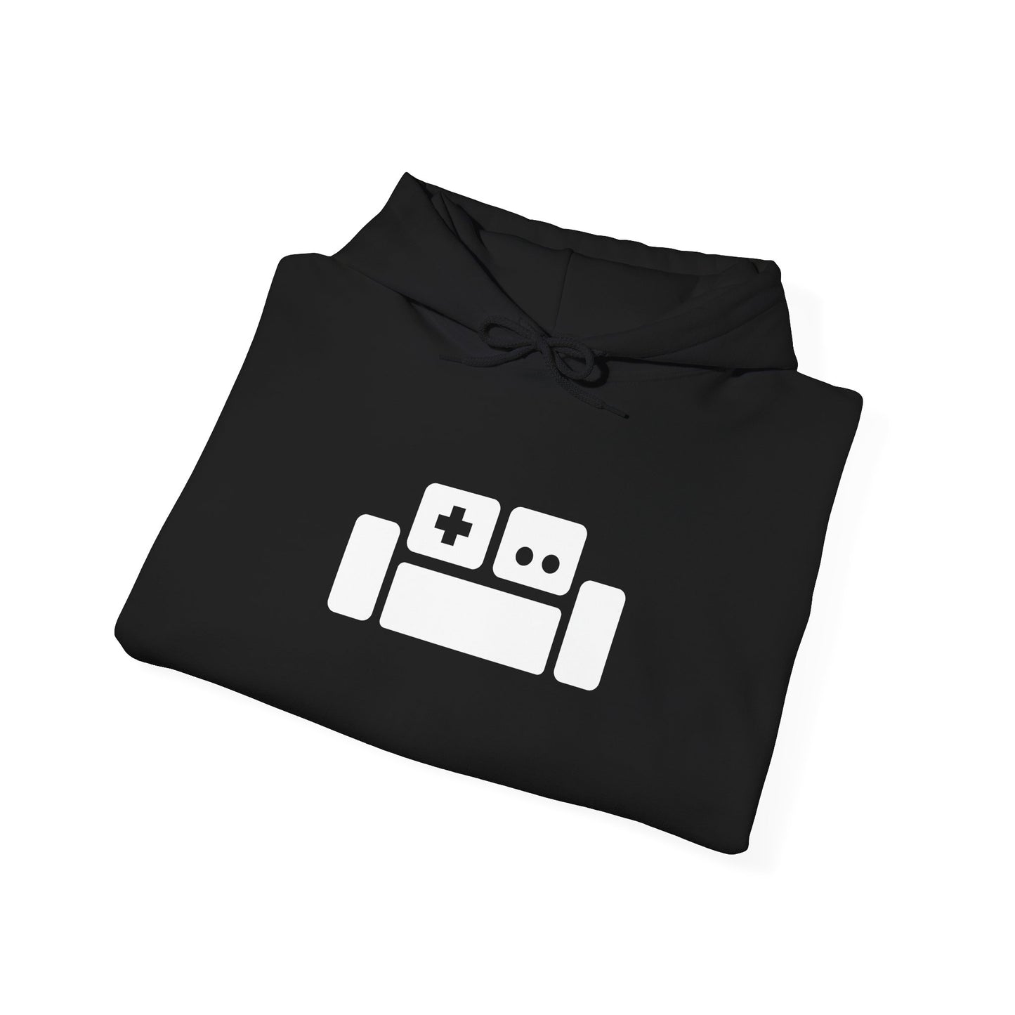 Basement Logo Adult Unisex Hoodie (white couch)