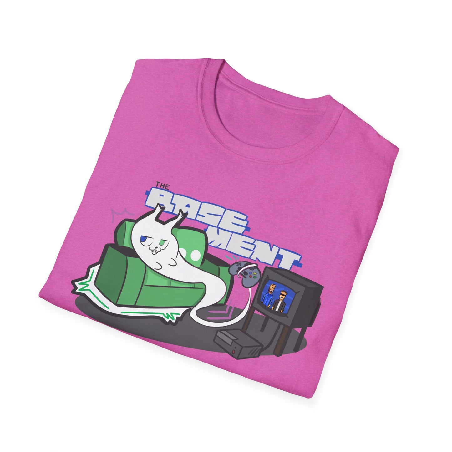 Ghost Cat on The Couch - T-Shirt Design Contest Winner! (Adult T Shirt)