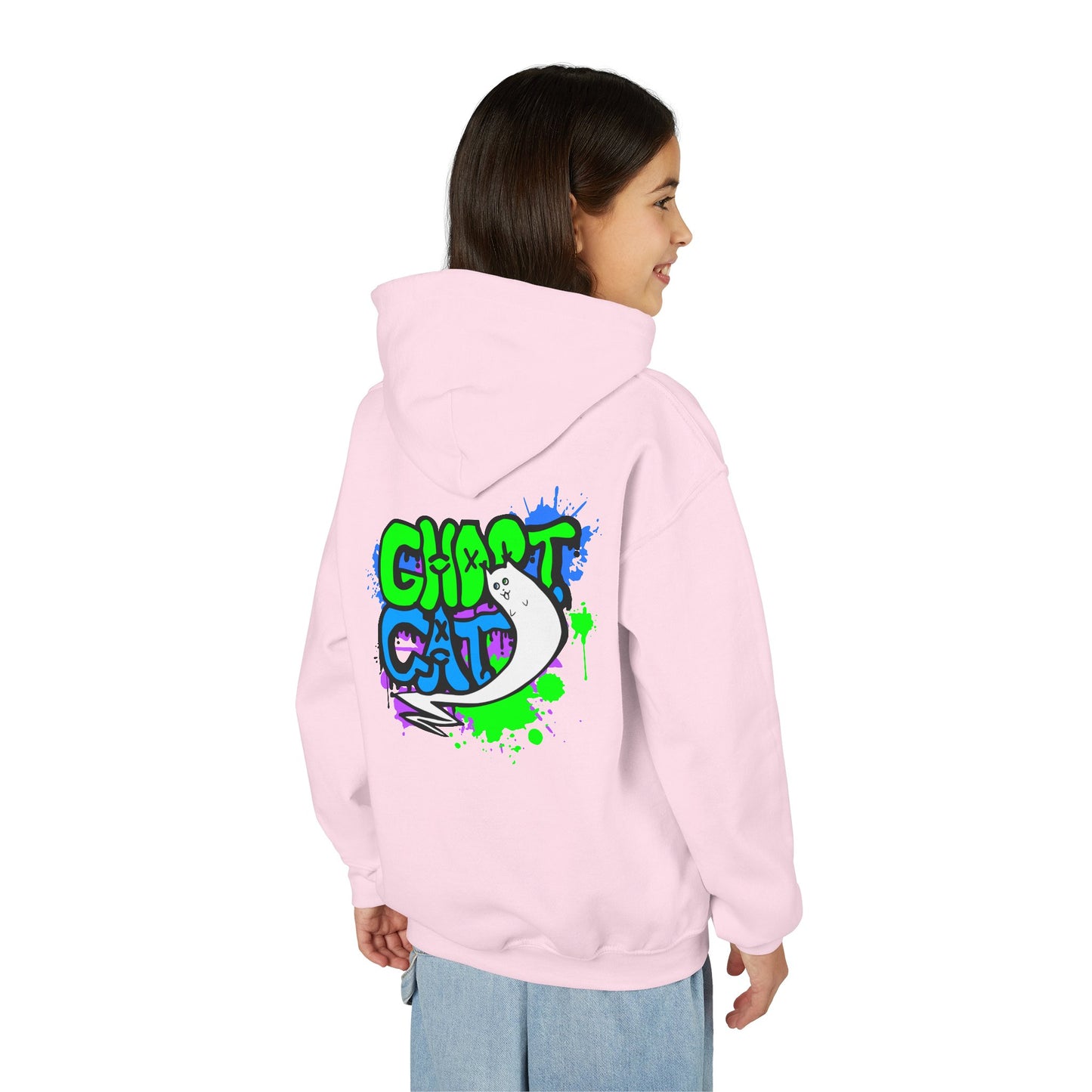 GhostCat Graffiti Kids Hoodie