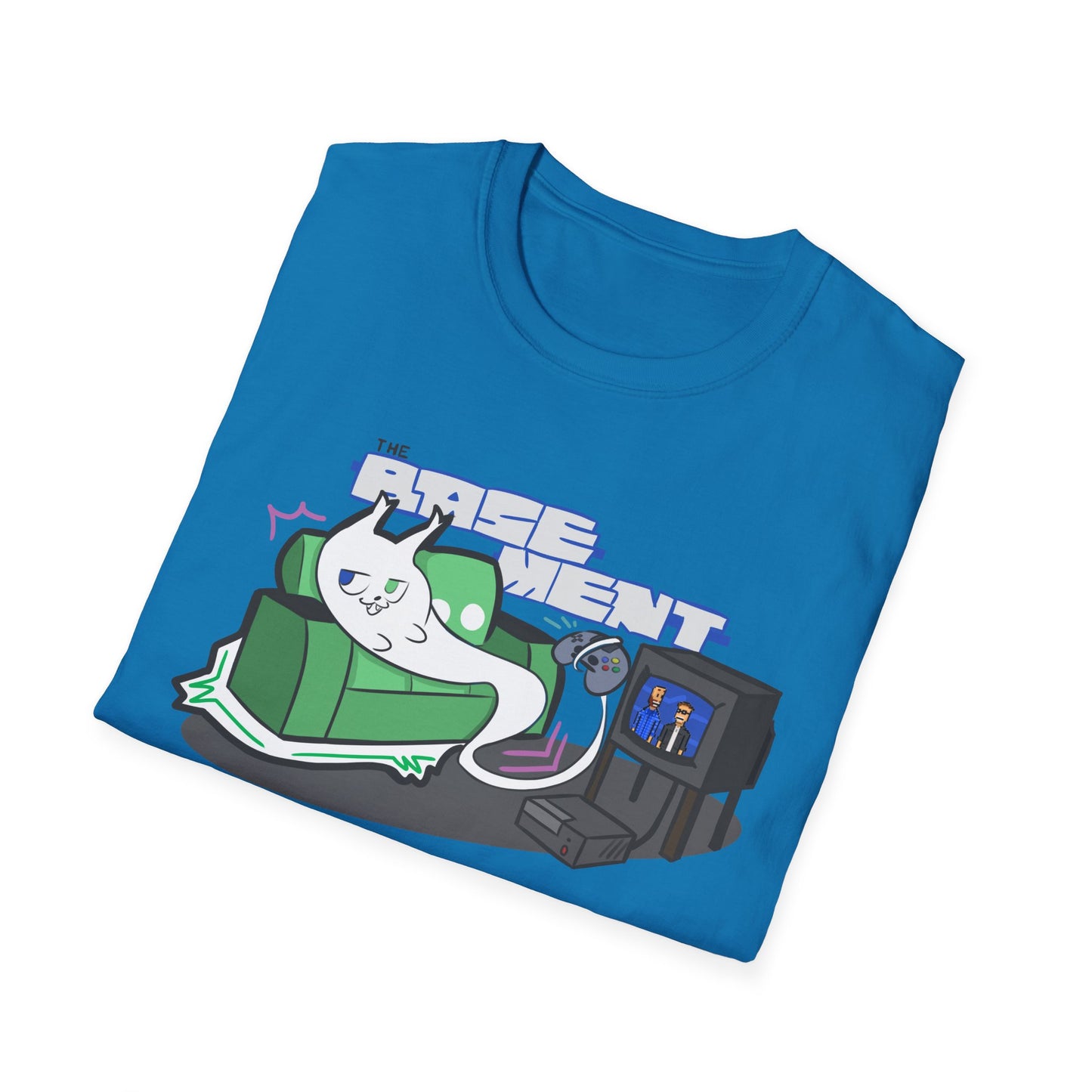Ghost Cat on The Couch - T-Shirt Design Contest Winner! (Adult T Shirt)