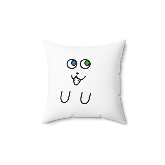 Two-sided Basement Pillow (GhostCat and BAM! designs)