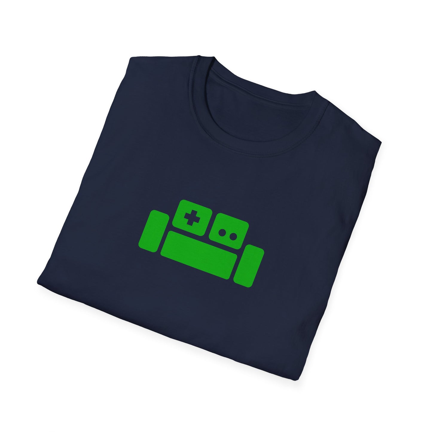 Basement Logo T-Shirt (green couch) (Unisex Adult)