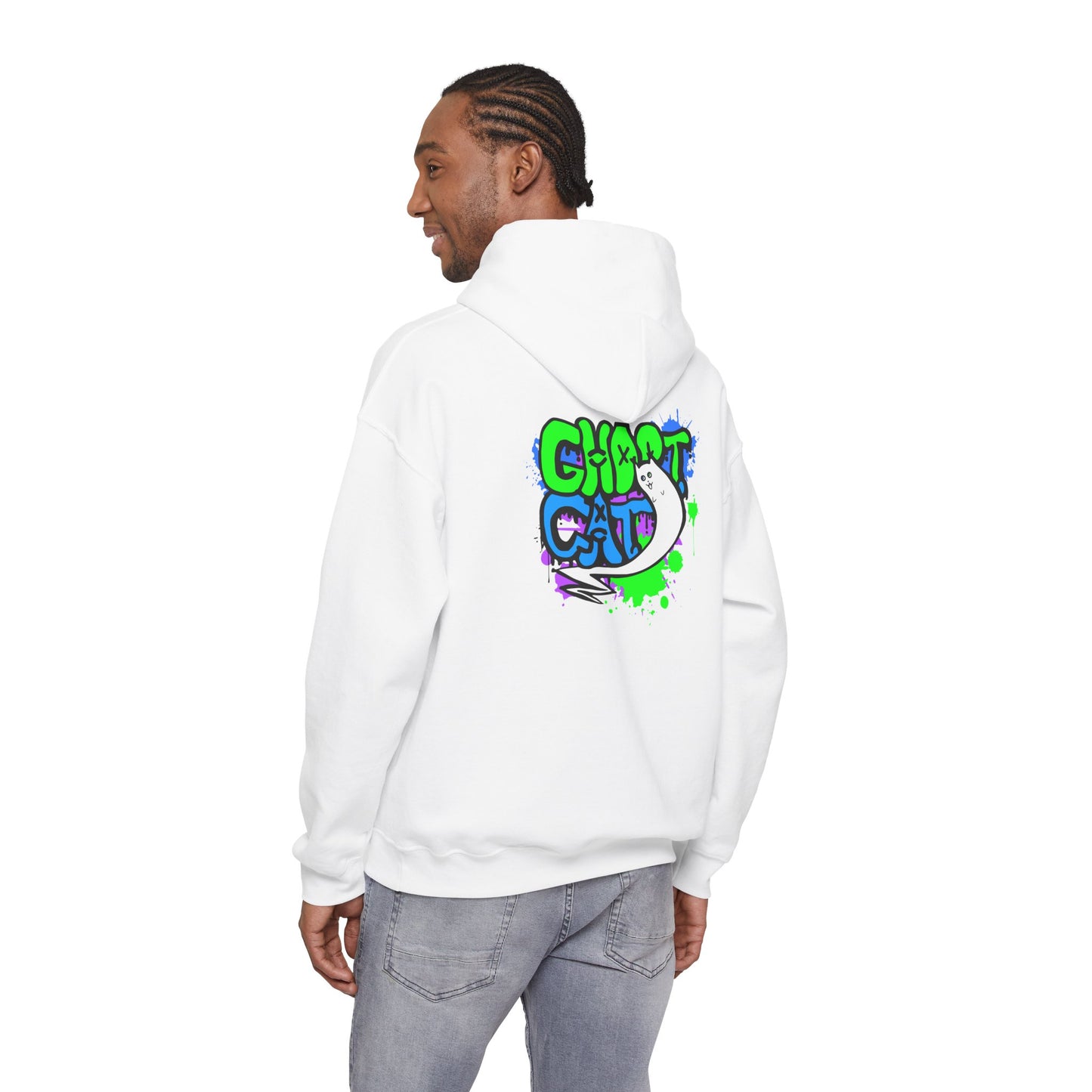 GhostCat Graffiti Adult Unisex Hoodie