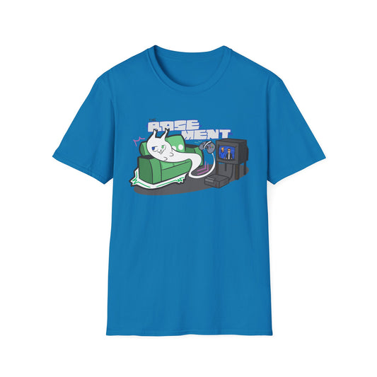 Ghost Cat on The Couch - T-Shirt Design Contest Winner! (Adult T Shirt)