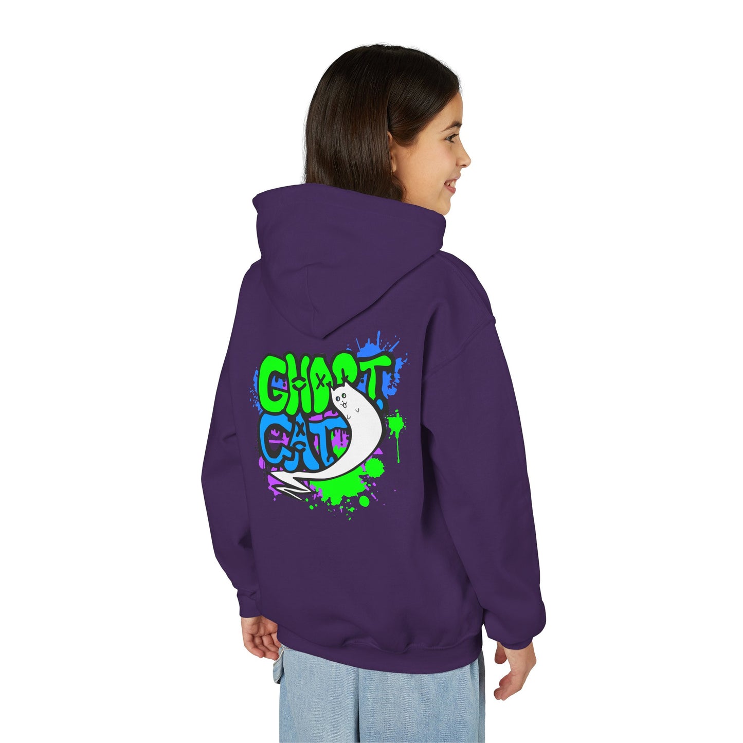 GhostCat Graffiti Kids Hoodie