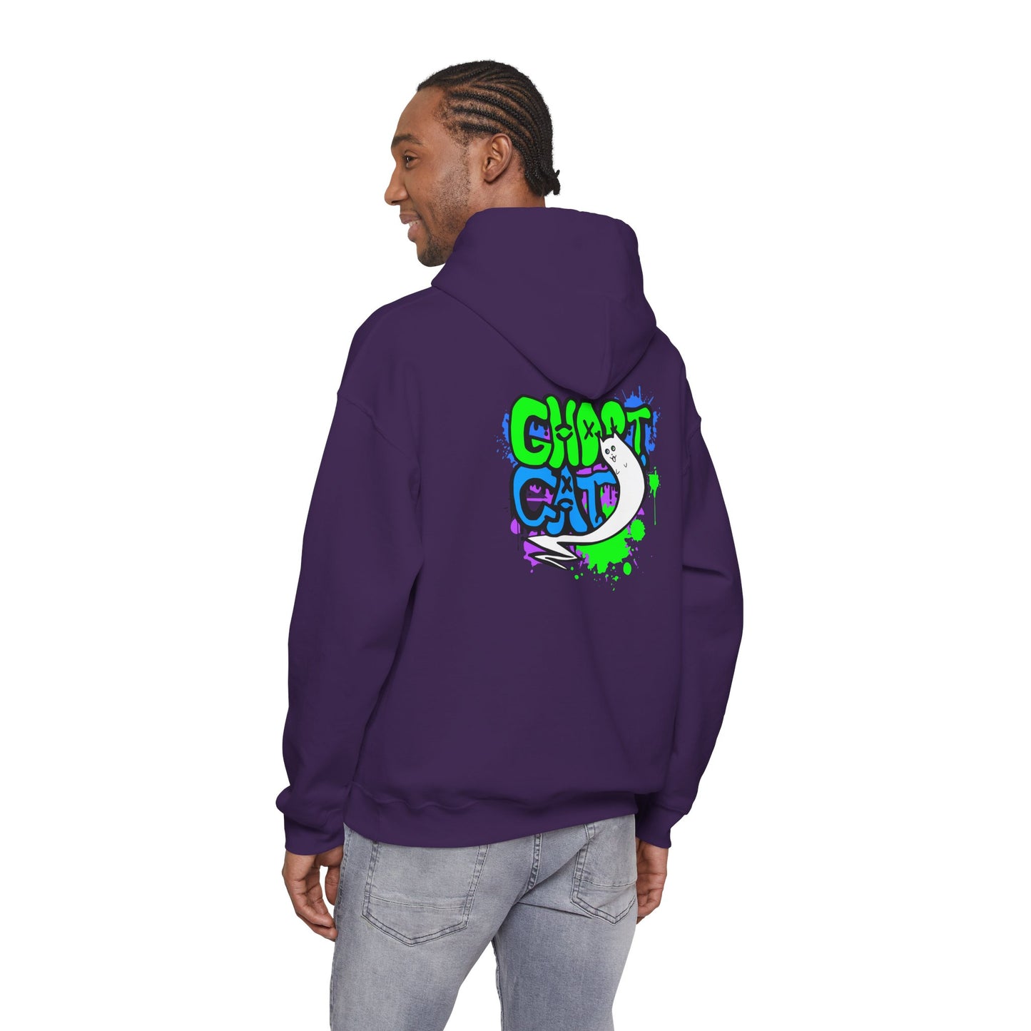 GhostCat Graffiti Adult Unisex Hoodie