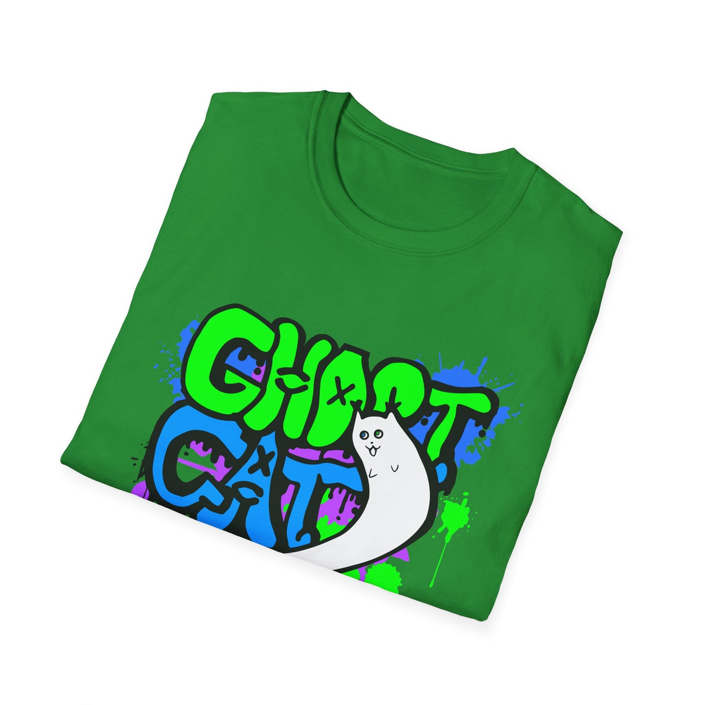 GhostCat Graffiti T-Shirt (Unisex Adult Sizes)