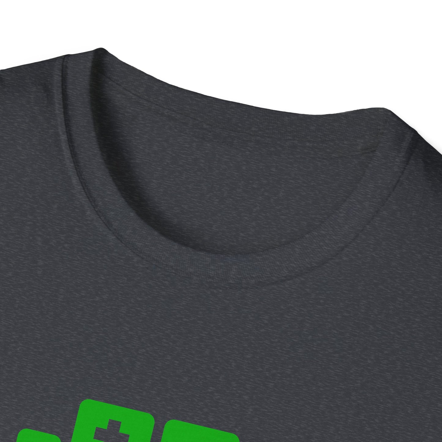 Basement Logo T-Shirt (green couch) (Unisex Adult)